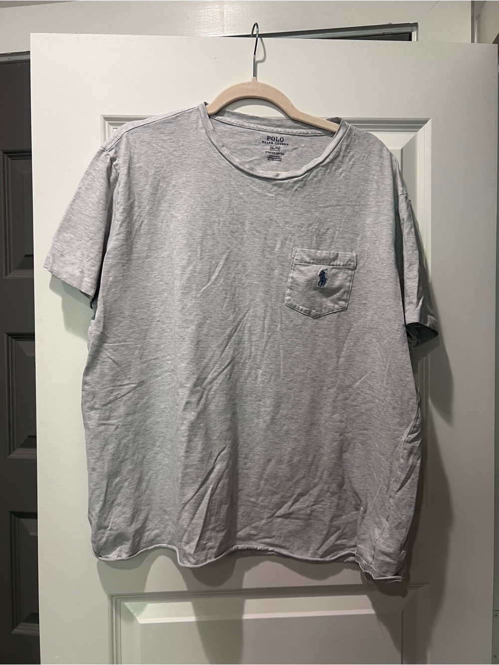Polo by Ralph Lauren Light Gray Short Sleeve Pocket Tee